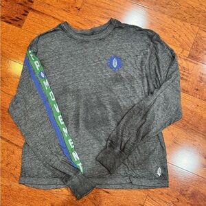 FP Movement by Free People Keep Rolling Long Sleeve gray  Logo Top S